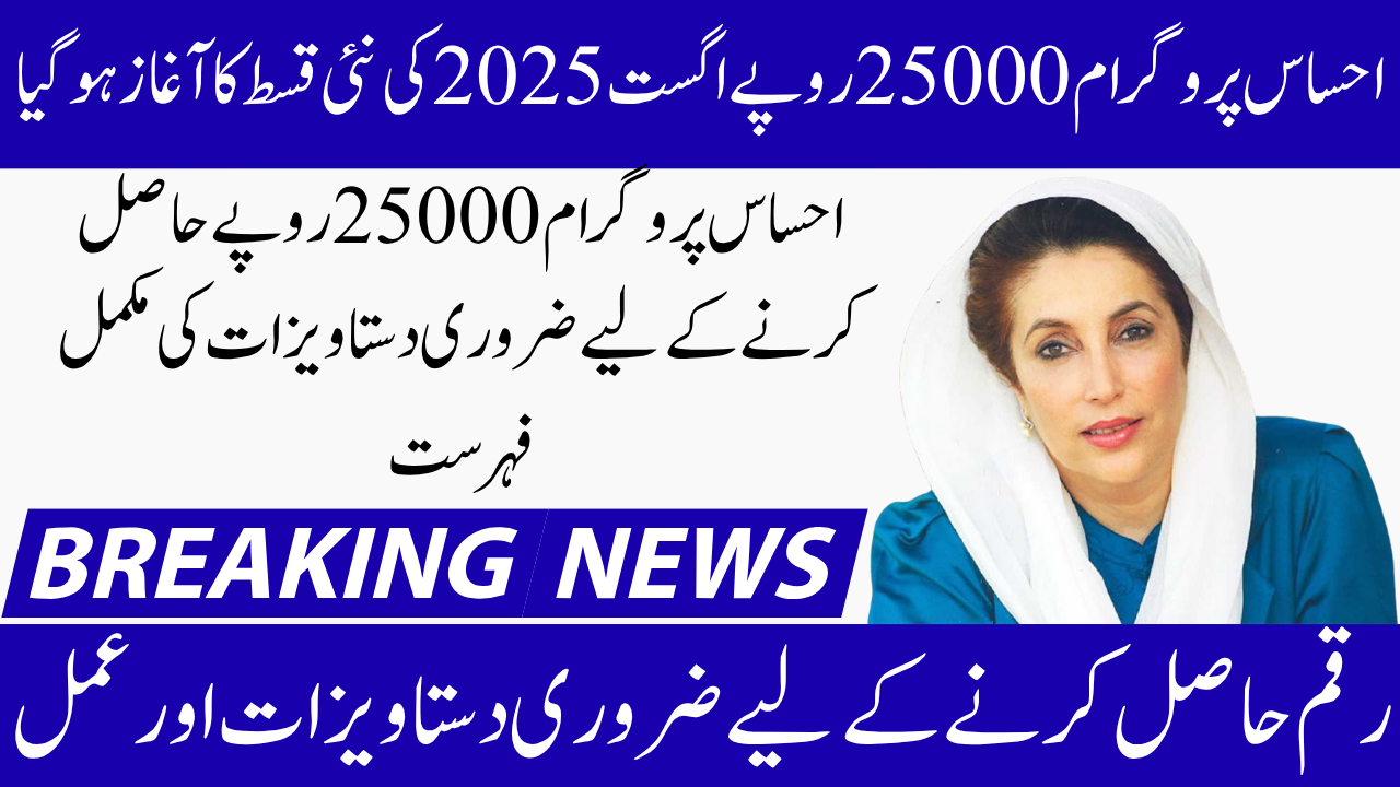 8171 Ehsaas Program 25000 August 2025