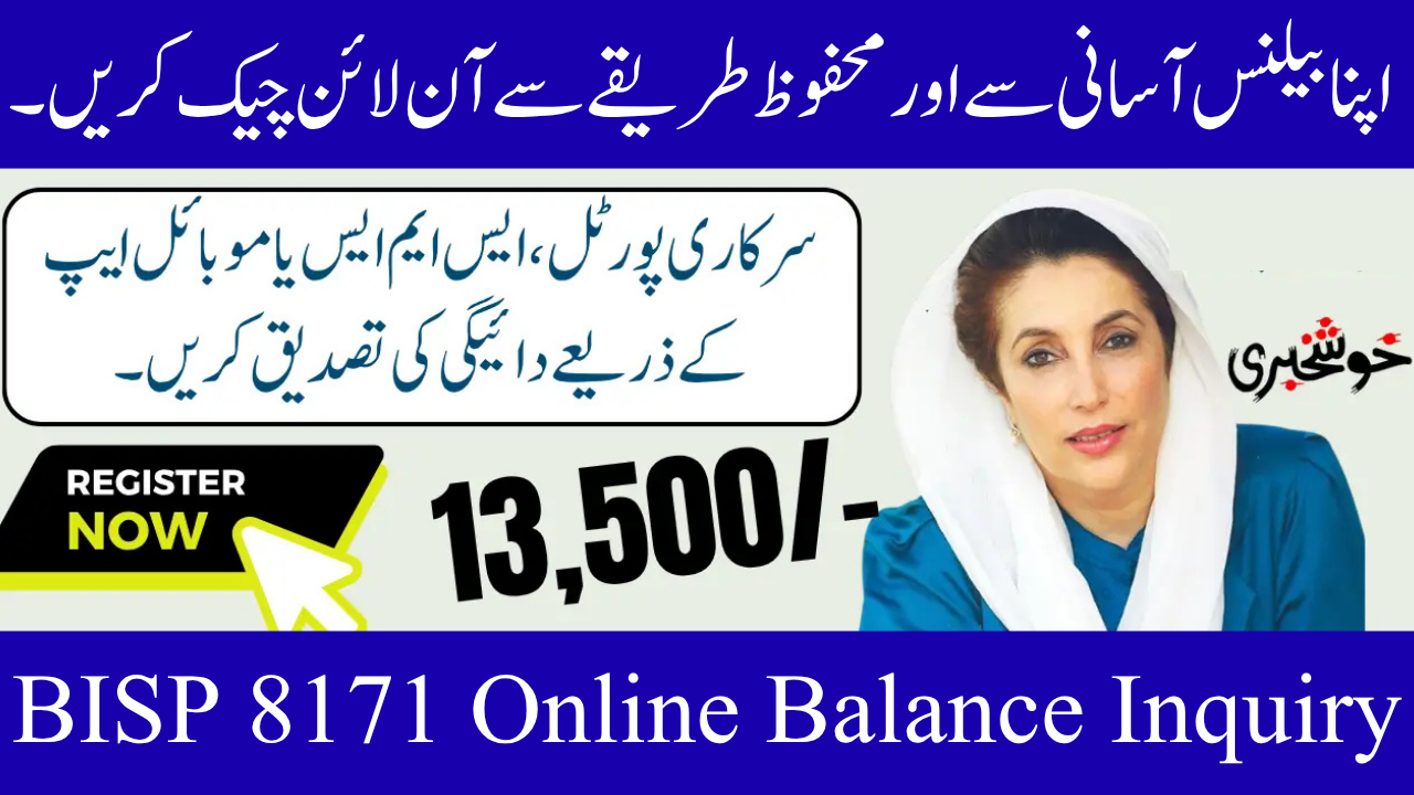 BISP 8171 Online Balance Check & Required Documents for Rs 13,500