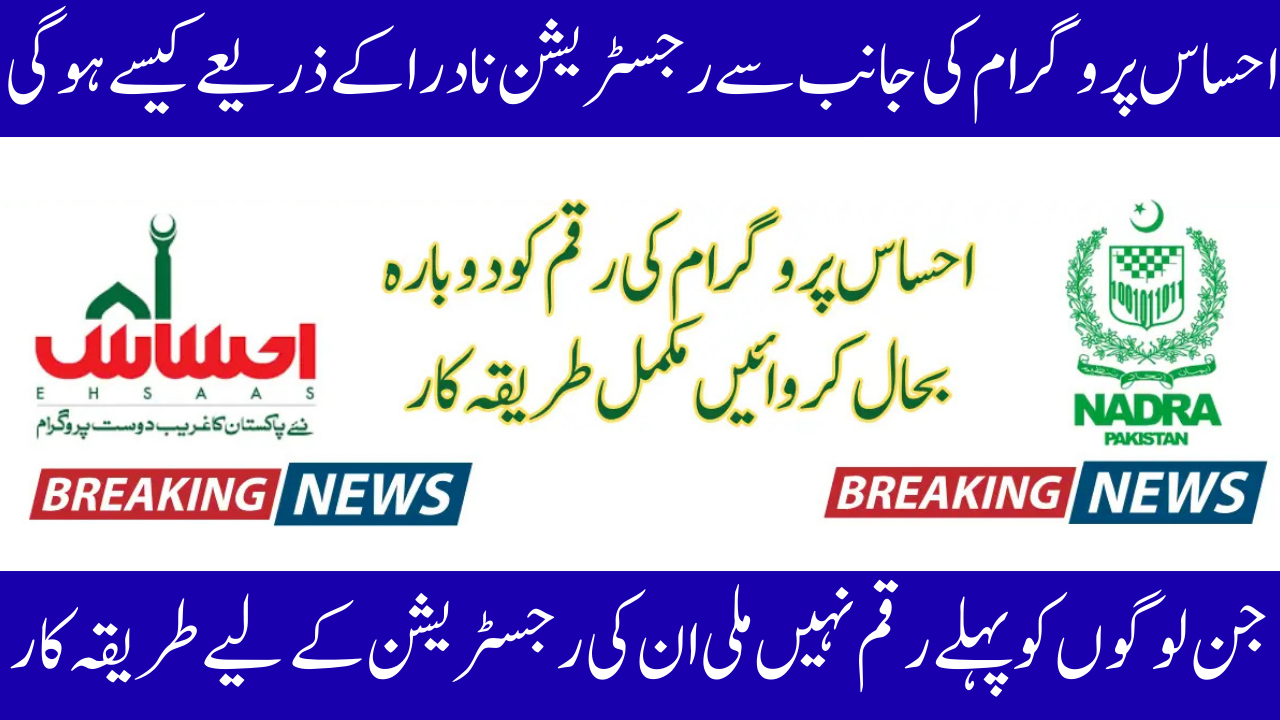 Ehsaas Program Registration 8171 Nadra