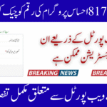 8171 Ehsaas Program Registration Online 2025 Web Portal